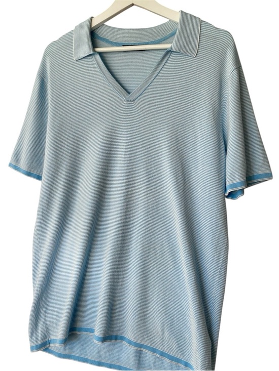 Le 31 Other - Simons Le 31 Classic Light Blue Soft V‑Neck Polo Shirt